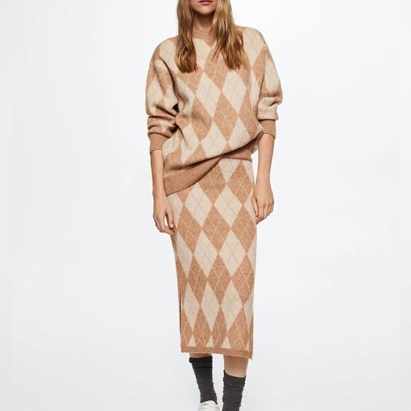 Mango Co-Ord Set Skirt Sweater New - Picture 5 of 6